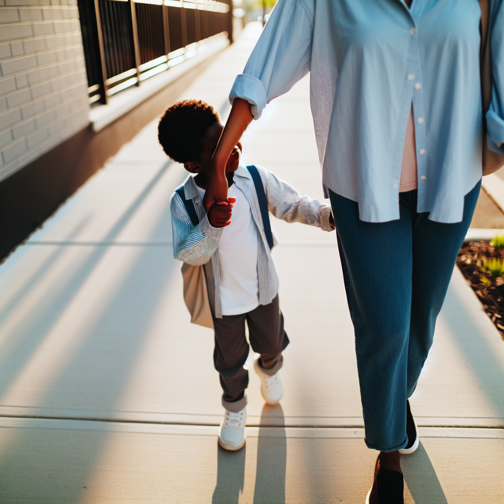 Family walking together