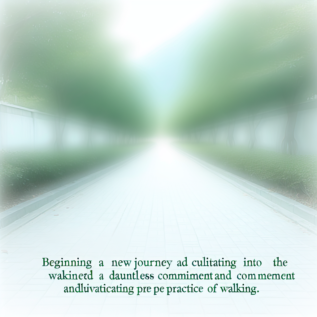 Starting walking journey